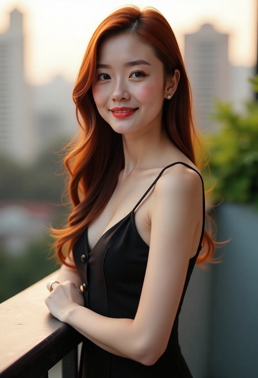 林桂芳在厂门口